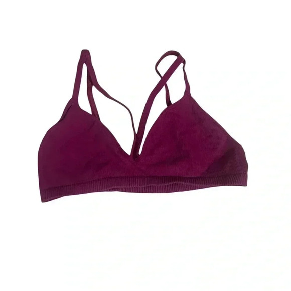 Free People Other - Free People Keira Seamless Bralette in Fuchsia Size M/L EUC